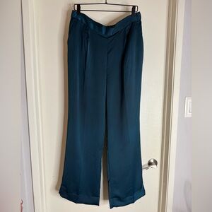 Banana Republic Teal Wide Leg Pants